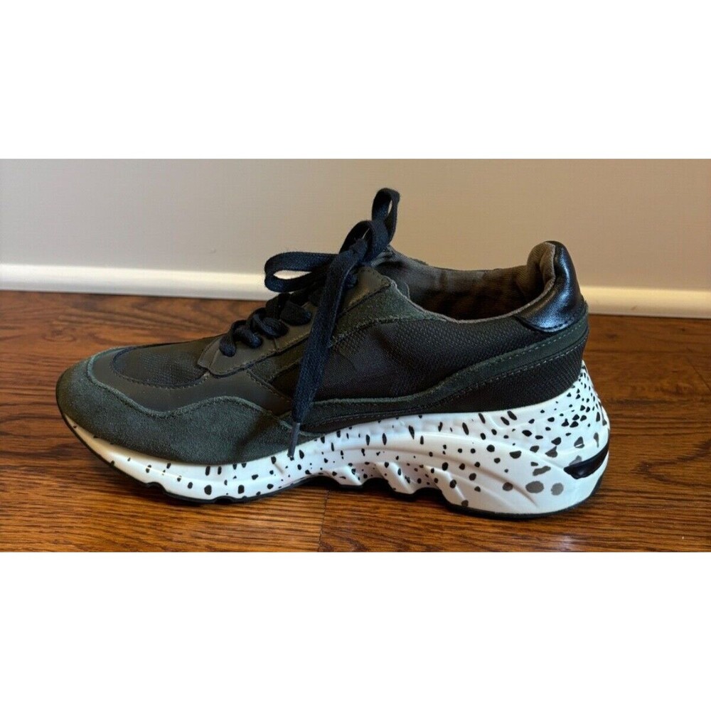 Steve Madden Women's Size 7 Bena Wedge Green Camo Sneakers - Picture 7 of 11